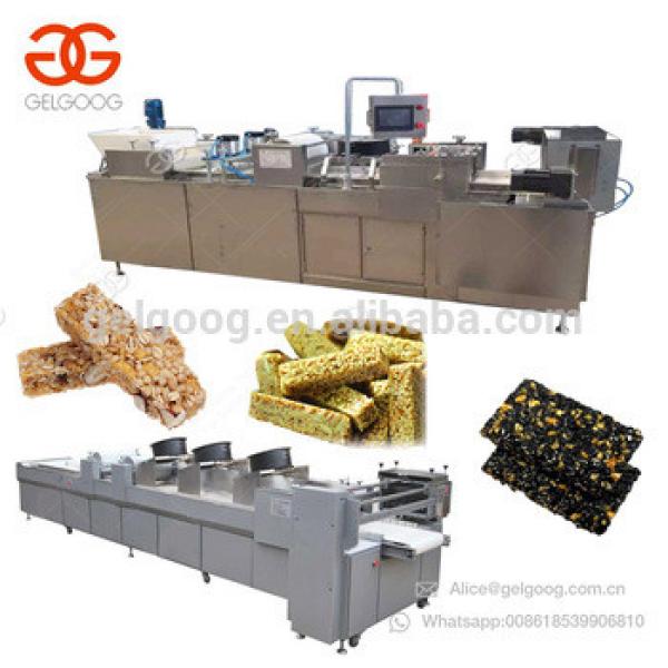 Quality Protein Peanut Brittle Granola Peanut Chikki Candy Production Line Energy Nut Bar Equipment Snap Sesame Cereal Bar Cutt